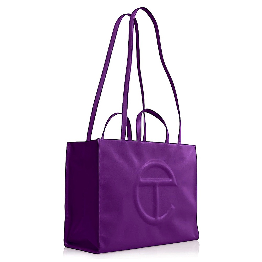 💜 Telfar Shopping Bag medium in Grape💜 100% Authentic Telfar💜 - Picture 3 of 13